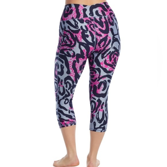 UNDER ARMOUR Plus Size Heatgear High-Waist Print Capri Leggings 3X - Picture 3 of 8